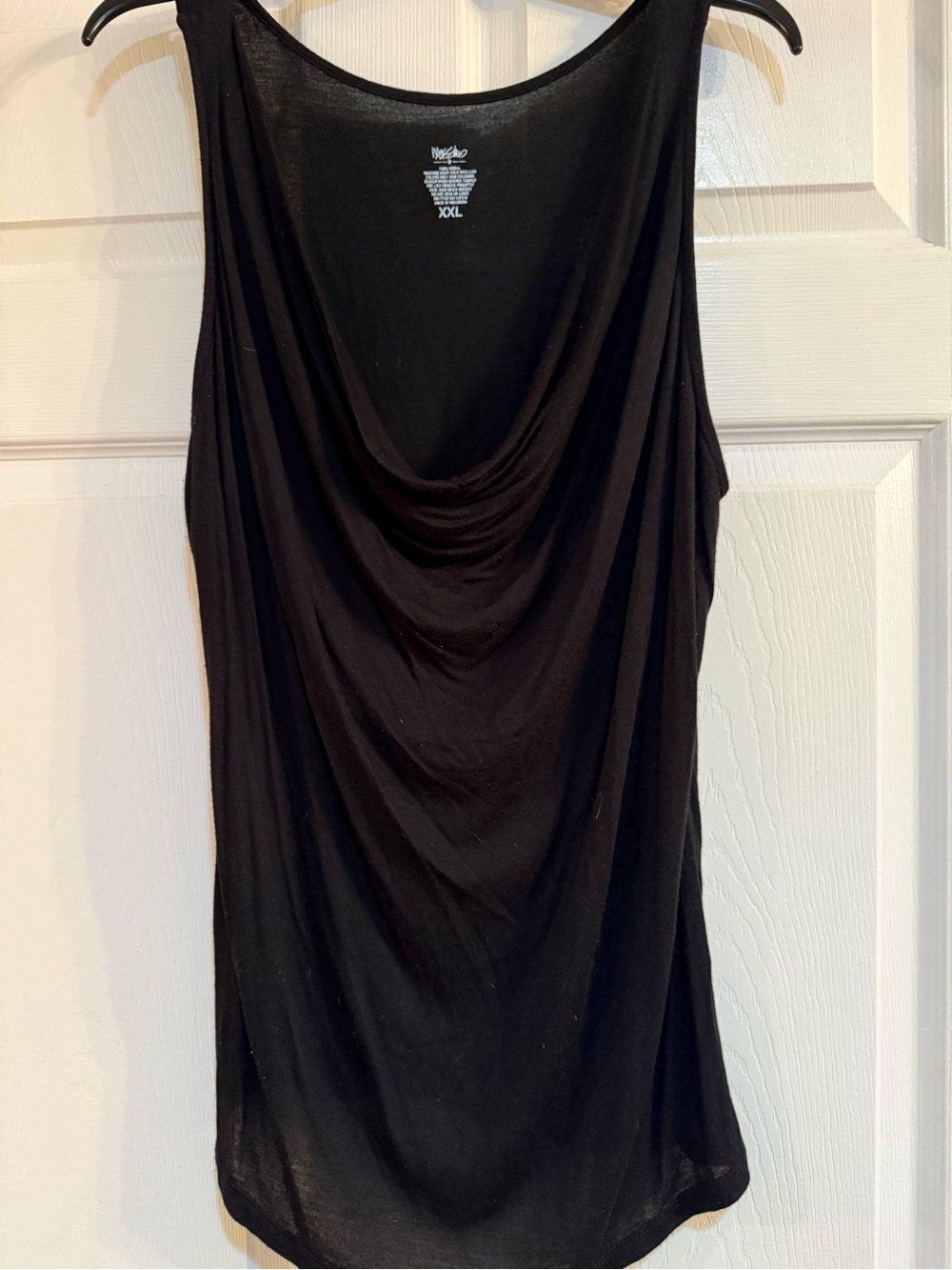 Windsor Black Cowl Neck Sleeveless Tank